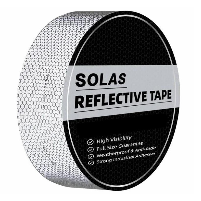 SOLAS Grade Marine Reflective Tape Conspicuity Safety Warning Waterproof Ultra Reflective Glass Bead Honeycomb Technology Boats