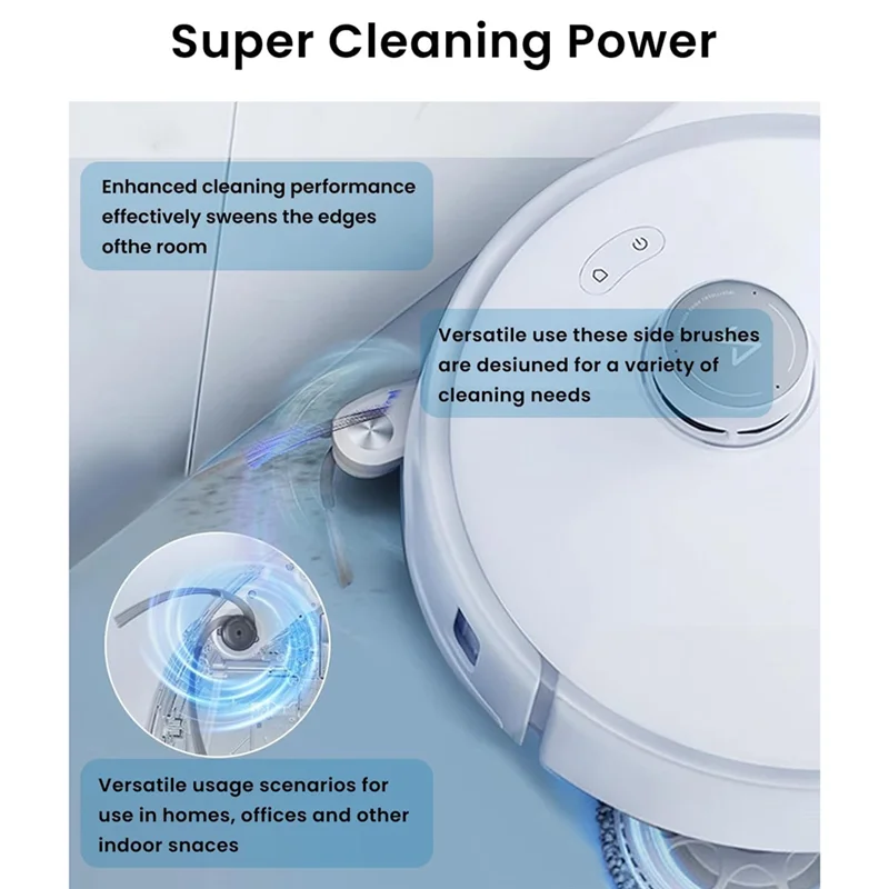 Боковые щетки Homeshopping для пылесоса Roborock Qrevo Curv, Qrevo Edge, Qrevo Curv S5X, Qrevo Edge S5A, Saros 10R, Saros 10 Par