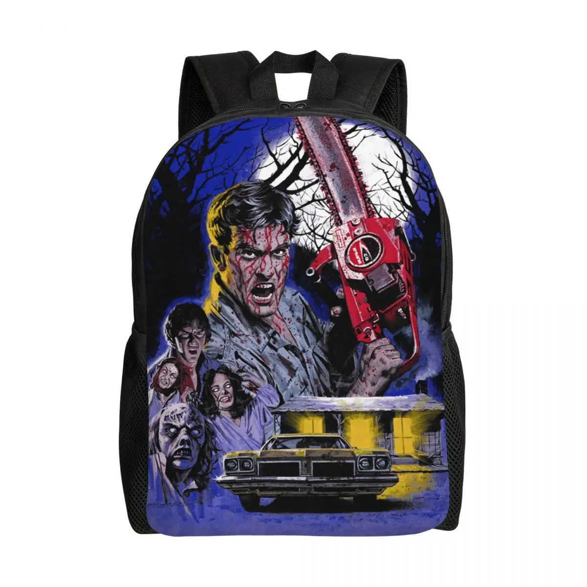 

The Evil Dead Laptop Backpack Women Men Fashion Bookbag for School College Student Supernatural Horror Film Bag