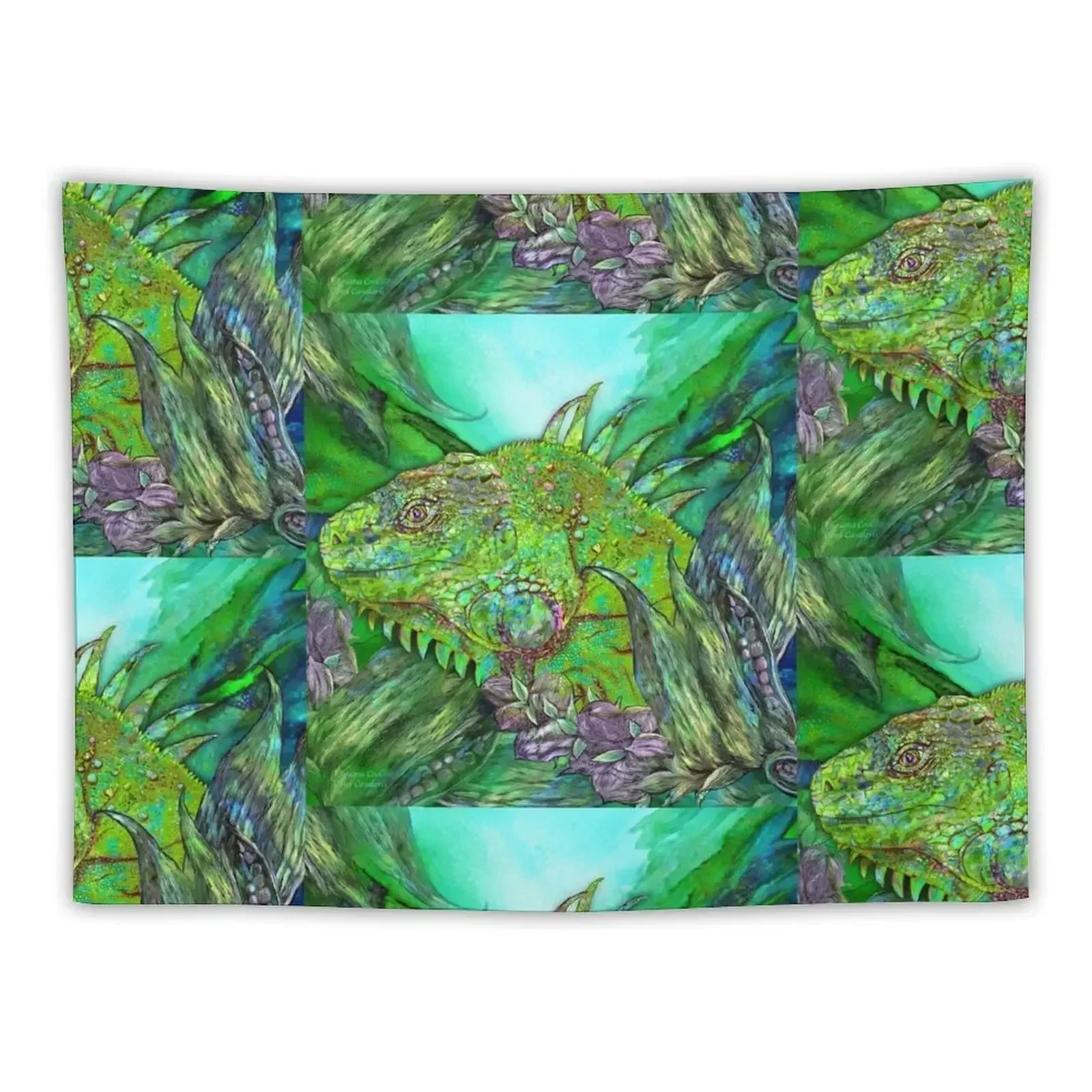 Iguana Cool Tapestry Bedroom Deco Mushroom Tapestry