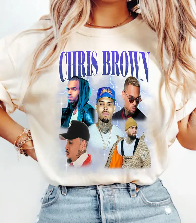 Chris Breezy Tour  Vintage Chris Brown 90s Graphic t Chris Brown Concert Group  Giftshirt