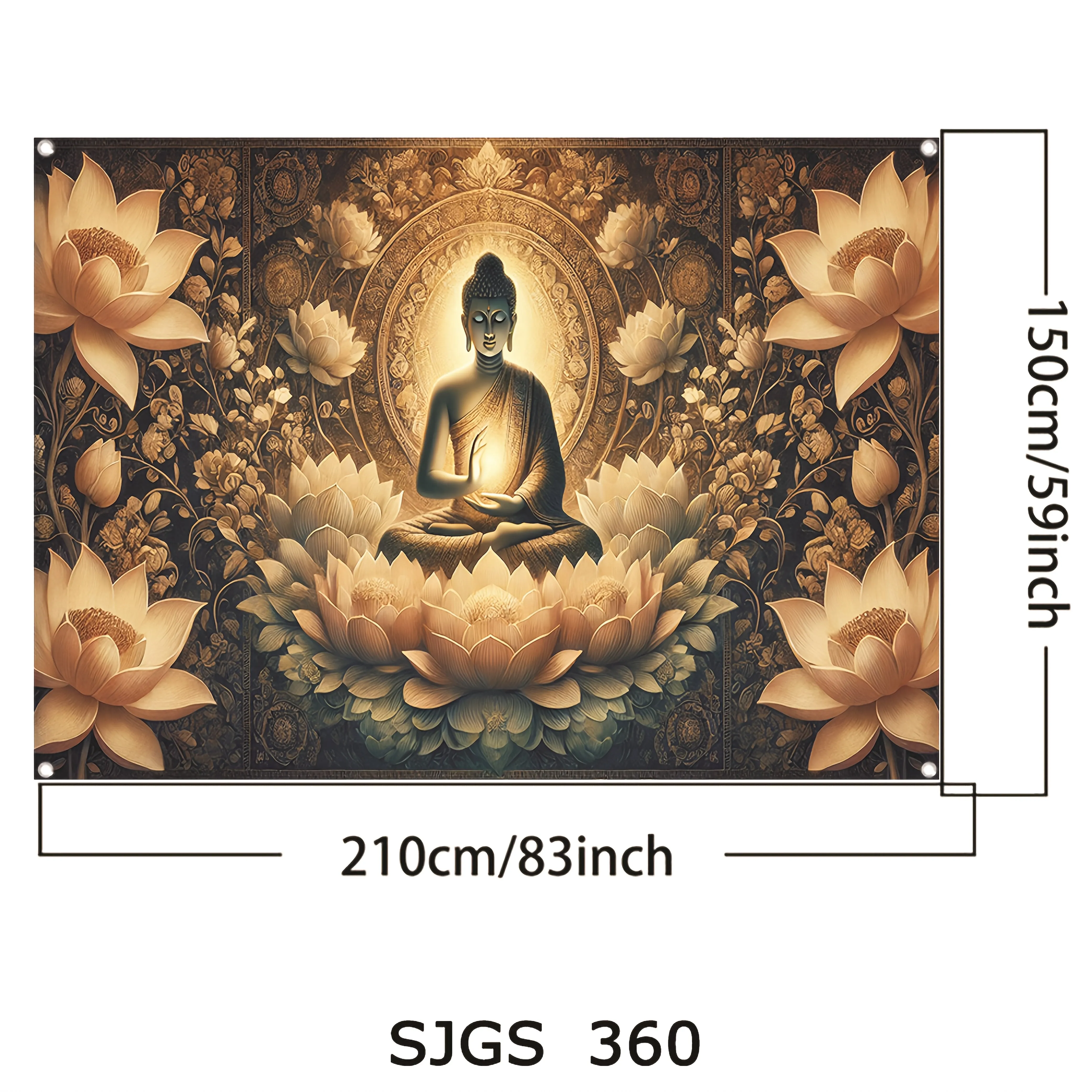 Buddha Lotus Flower Wall Tapes - Interior Design Zen recension och pris