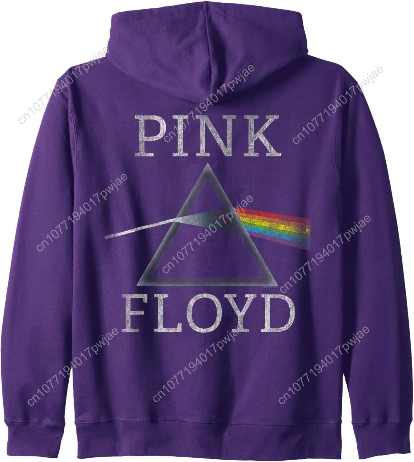 سترة بغطاء للرأس بسحاب من Pink Floyd Dark Side Of The Moon Rock Music Band
