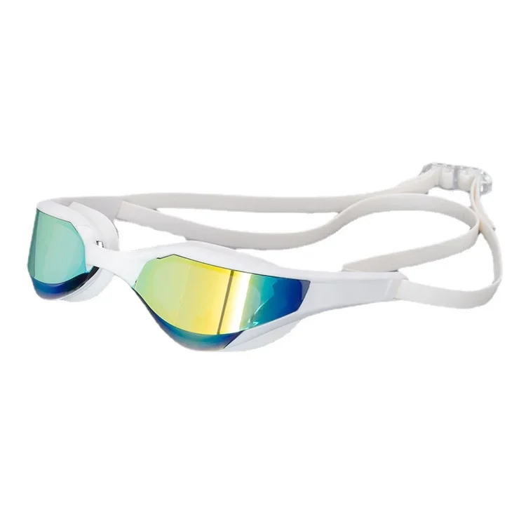 Gafas de natación con recubrimiento UV antiniebla para hombre y mujer, lentes de natación profesionales de carreras, ajustables, nuevas