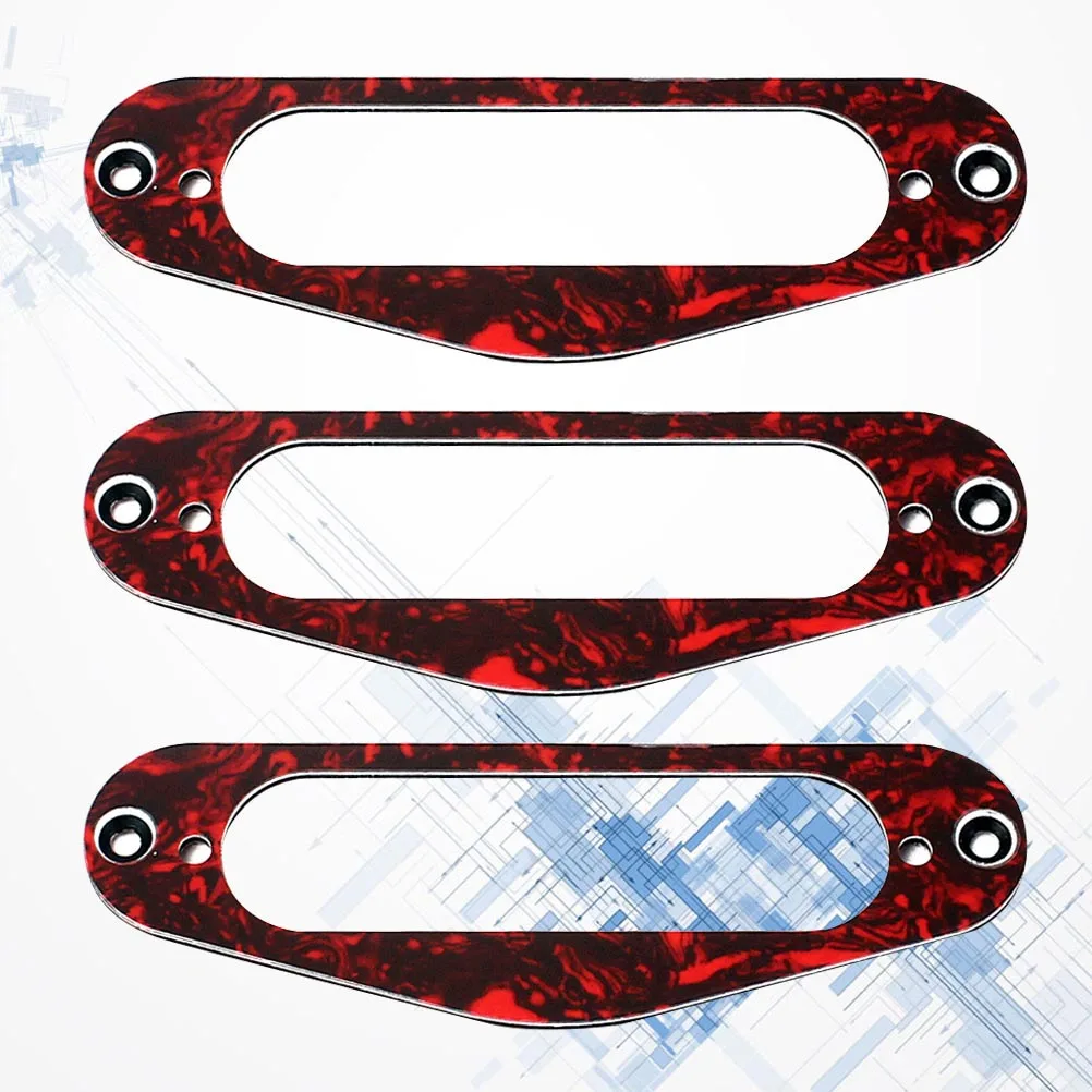 

3 Pcs Guitar Pickup Frame Single Coil Rings Humbucker Mounting Electric TL Style Durable Replacement Accessories