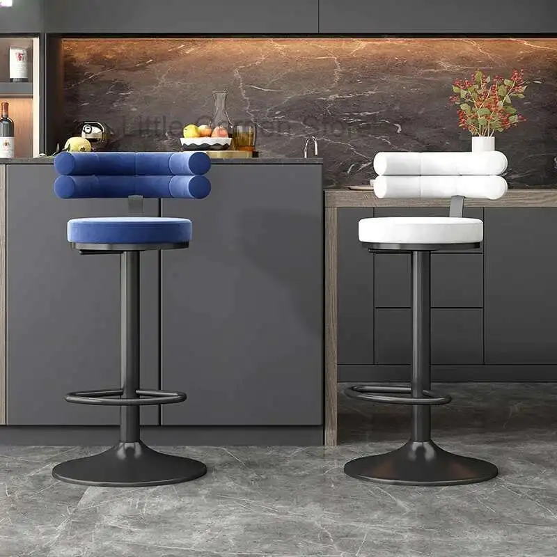 

Chairs for Cafeteria Furniture Nordic Swivel Chair Cafe Make Up Transparent Leather Gamer Ergonomic Kitchen Bar Backrest