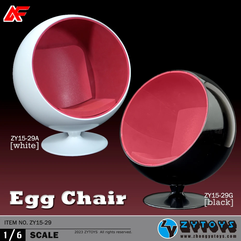 

ZYTOYS ZY15-29 1/6 Scale Egg Chair Model Scene Props For 12'' Action Figure Doll Toys