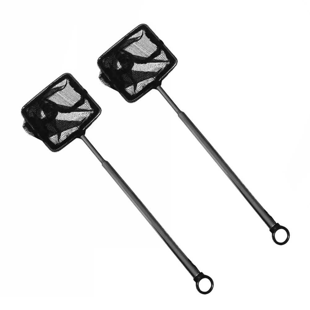 

2Pcs Stainless Steel Landing Net Retractable Telescopic Fishing Net for Aquarium Fish Tank Unbreakable Durable