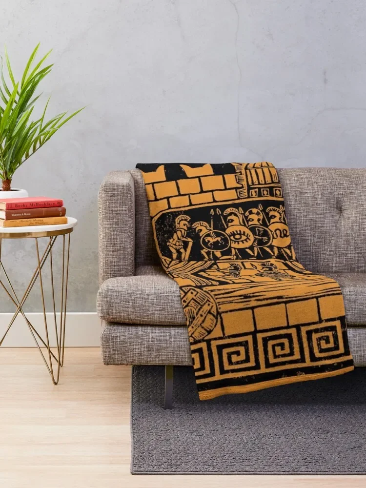 Trojan Horse Throw Blanket Sleeping Bag Decorative Sofas Blankets