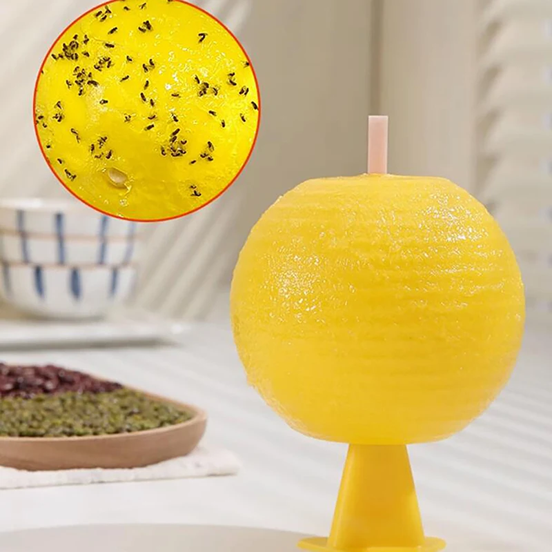 

Non-Toxic Glue Stick Fruit Flavor Trap Fly Trap Indoor Kitchen Insect Trap Ball Orchard Supermarket Mosquito Collector