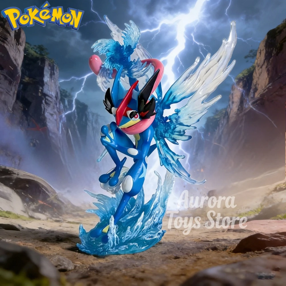 Image of Anime Pokemon Figur Greninja Actionfiguren PVC-Statue Desktop-Ornament Sammlermodell Spielzeug Geschenke 11cm/4,33 Zoll