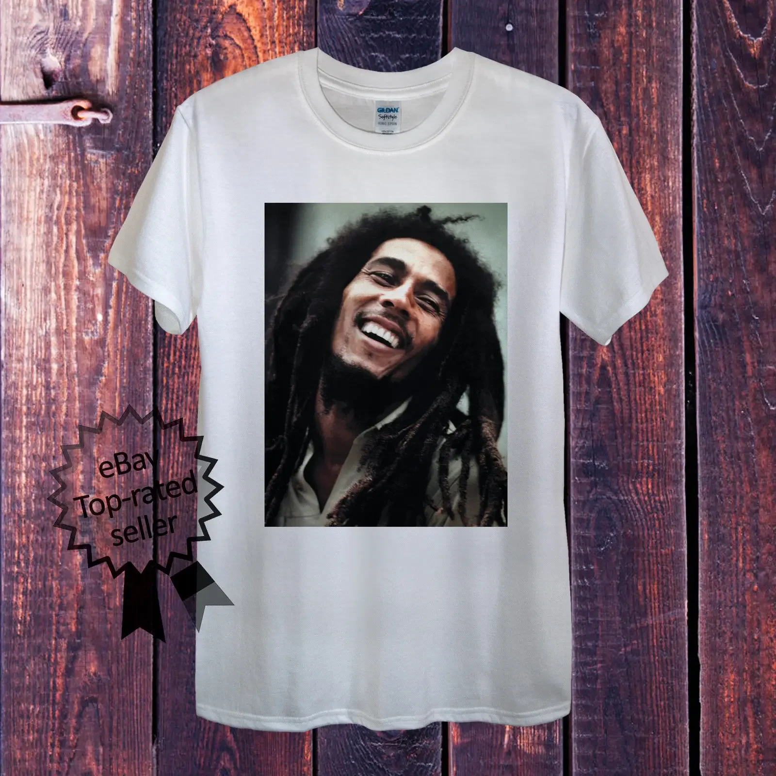Simple  Cotton  Bob Marley T-Shirt Men OR Women's Fitted Jamaica Reggae One Love Rastafari Rasta O-Neck T Shirt Men
