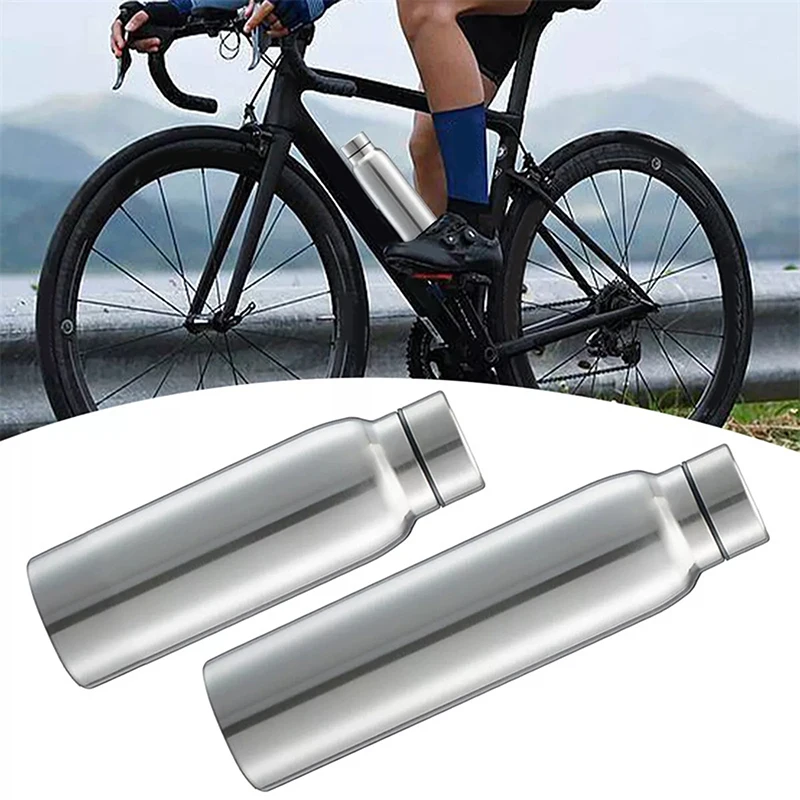 Portable Sports Water Bottle 650ML 1000ML Stainless Steel Single Wall Large Capacity Kettle Outdoor Bicycle Sports Drinking