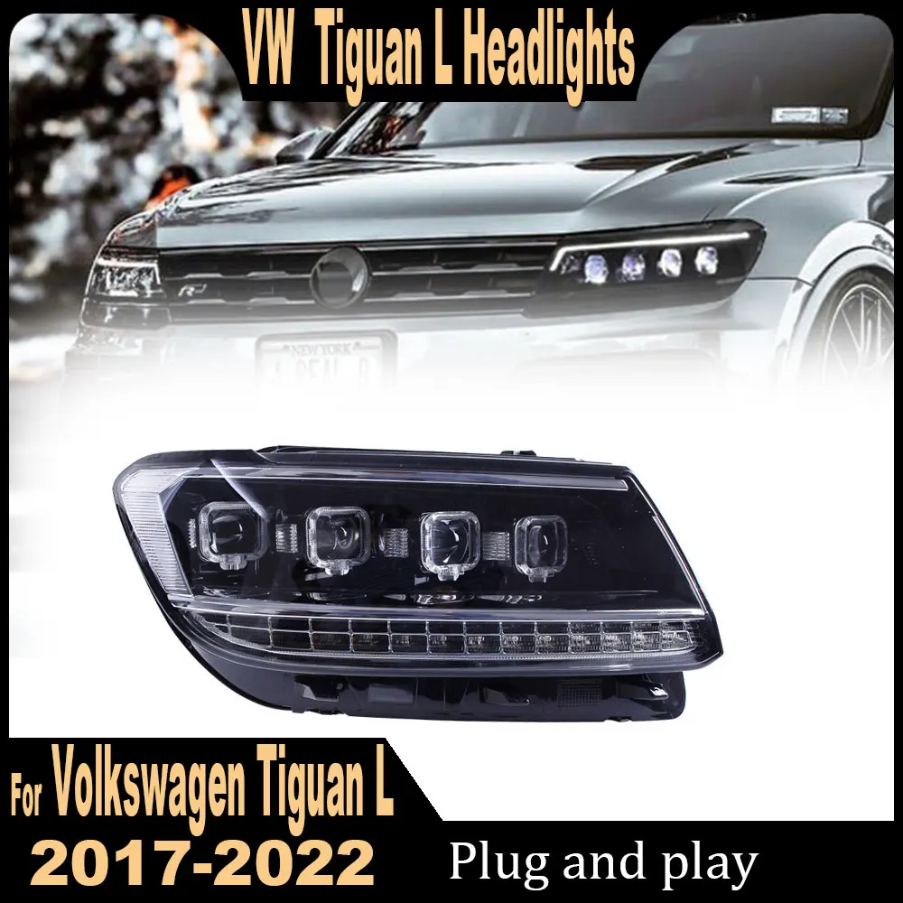 

Car Headlight For VW Tiguan LED Headlights 2017 2018 2019 2020 2021 Head Lamp Car Styling DRL Signal Projector Lens Accessories