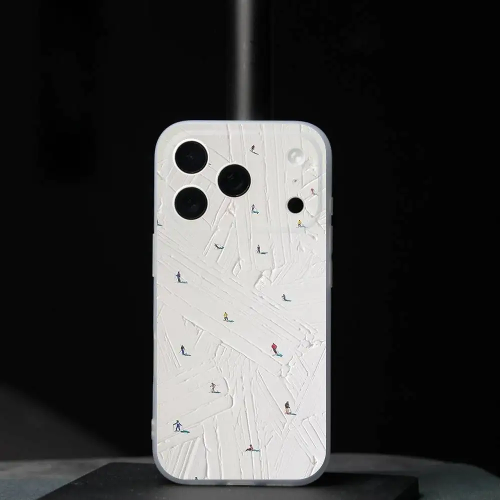 Sneeuw M-Mountain Skiën Ski Voor iPhone 11,12,13,14,15,16,17,Pro,Max,Plus,Mini,SE4,E Telefoon Case Magnetisch Voor Magsafe Wireless