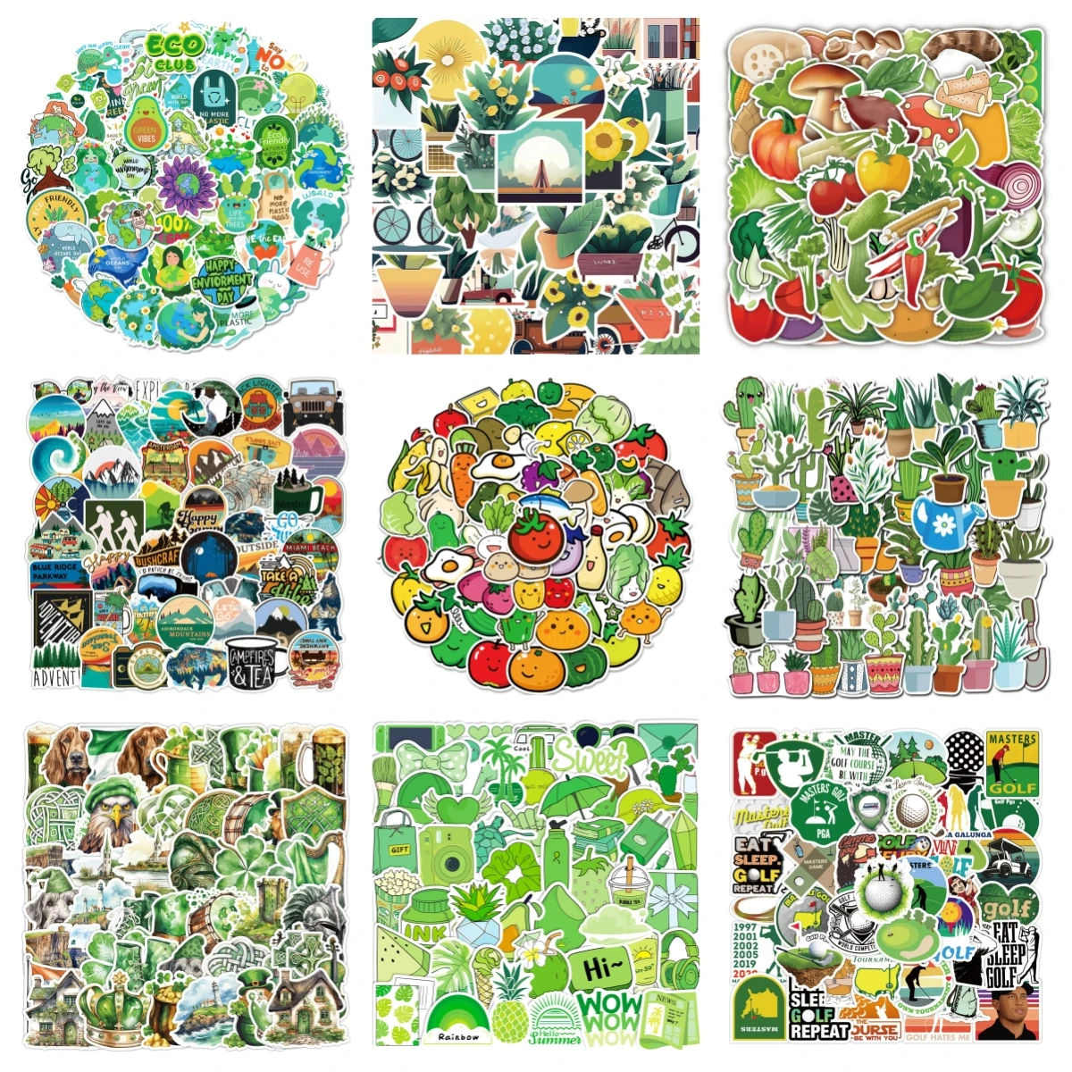 

10/30/50PCS Trendy Environmental Protection Stickers Protecting the Earth Helmet Skateboard Waterproof Graffiti Stickers Wholes