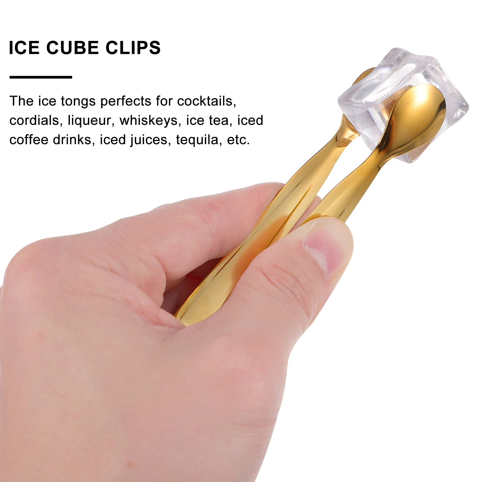 

8pcs Stainless Steel Ice Tongs Kitchen Serving Utensils Metal Food Tools Heat Resistant Corrosion Proof Lightweight