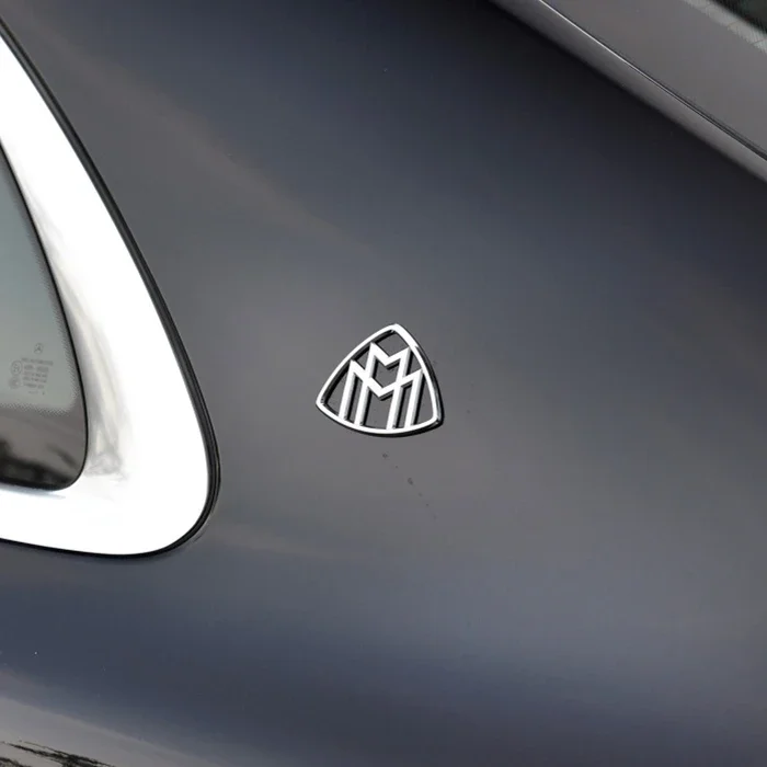 Maybach Logo Front Standing Metal Mark Emblem Auto Hood Rear Badge for Mercedes-Benz S Class C Class E Class S400 S500 S600