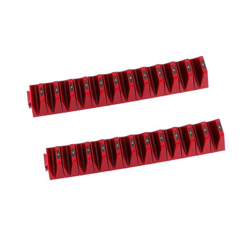 Organizador de chave modular magnética GOOD-2Set-12 slots sistema de armazenamento de gaveta de ferramenta, rack de chave ajustável para mecânica