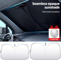 Car Sunshade Umbrella Parasol Cars Front Windshield with 360°Rotation Bendable Handle Car Sunshade for Summer Outdoor Protection