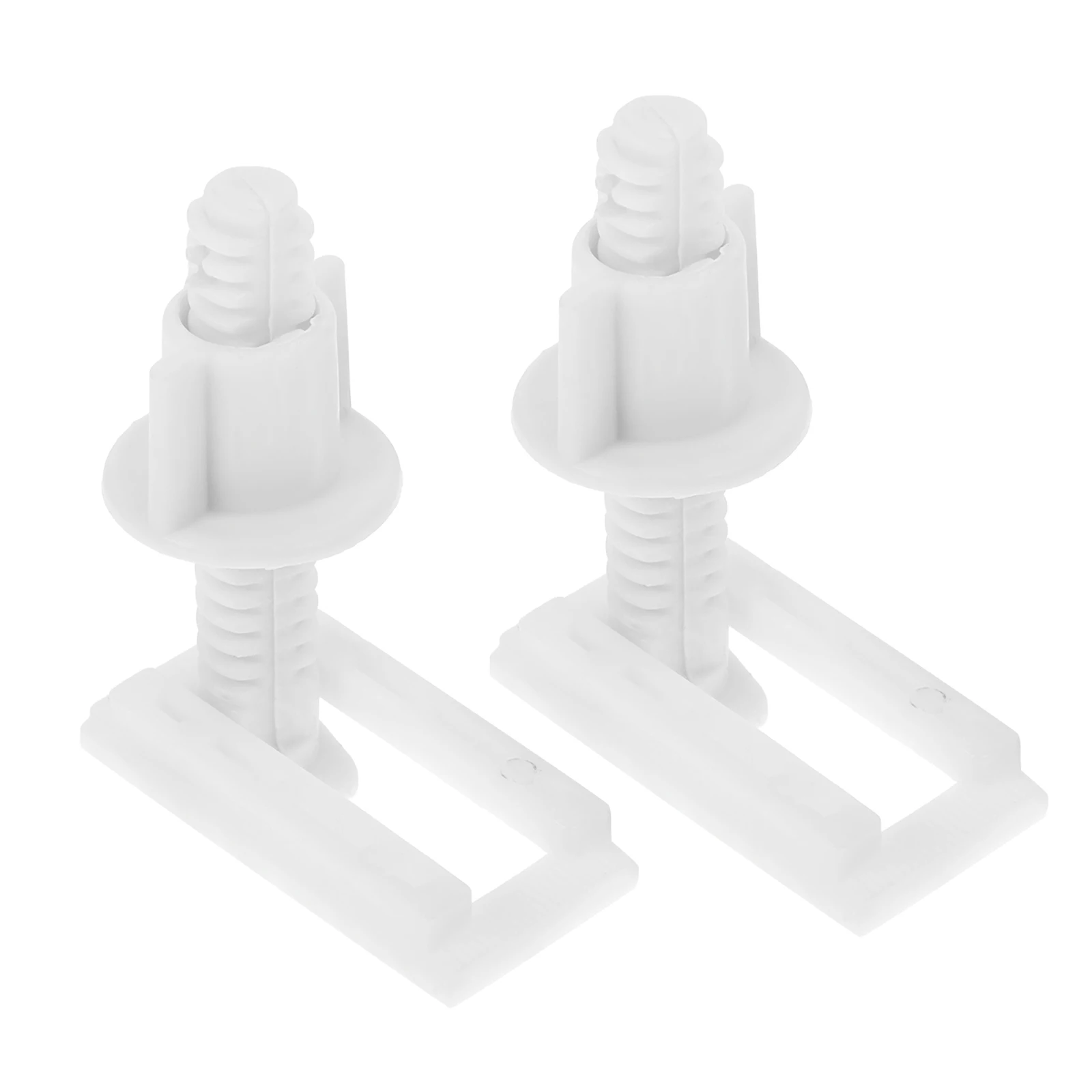 

2Pcs Universal Toilet Seat Bolts Nuts Kit Plastic Screws Rubber Expansion Plugs Fast Mounting Toilet Seat Screws Replacement Set
