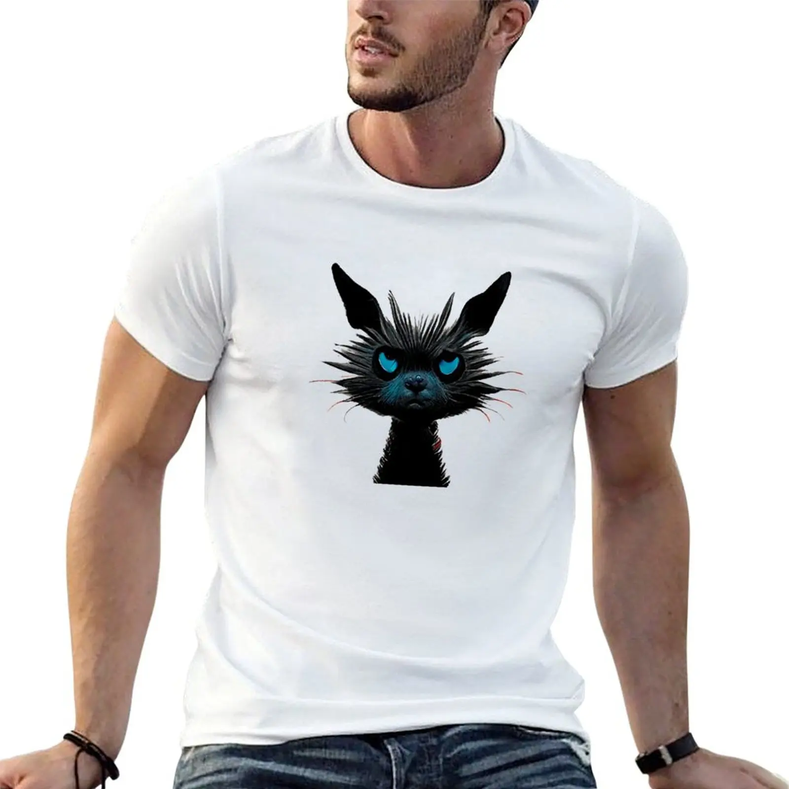 

dr Seuss inspired evil cat design T-Shirt t shirts for man graphic vintage man t shirt cotton T-Shirt