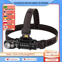 Wurkkos HD20 Rechargeable Headlamp 2000LM Magnetic Torch IP68 Spotlight Floodlight 21700 EDC Headlight Power Bank for Camping