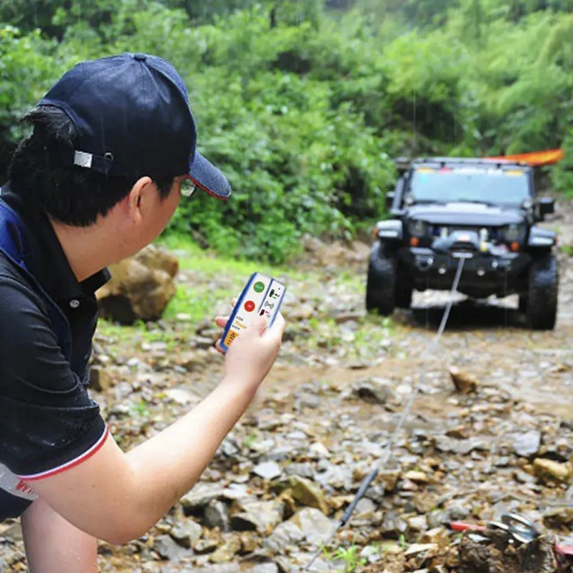 Universal Winch Wireless Remote Control Switch Kit with Receiver 12V 24V for Truck Jeep ATV SUV