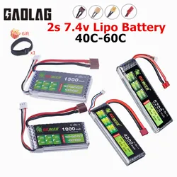 7.4V Bateria Lipo 2S 1500mah 2200mah 3000mah 3300mah 4200mah 5200mah 6000mah 10400mah 7.4V Dean T XT60 EC5 TRX Plug RC Parts