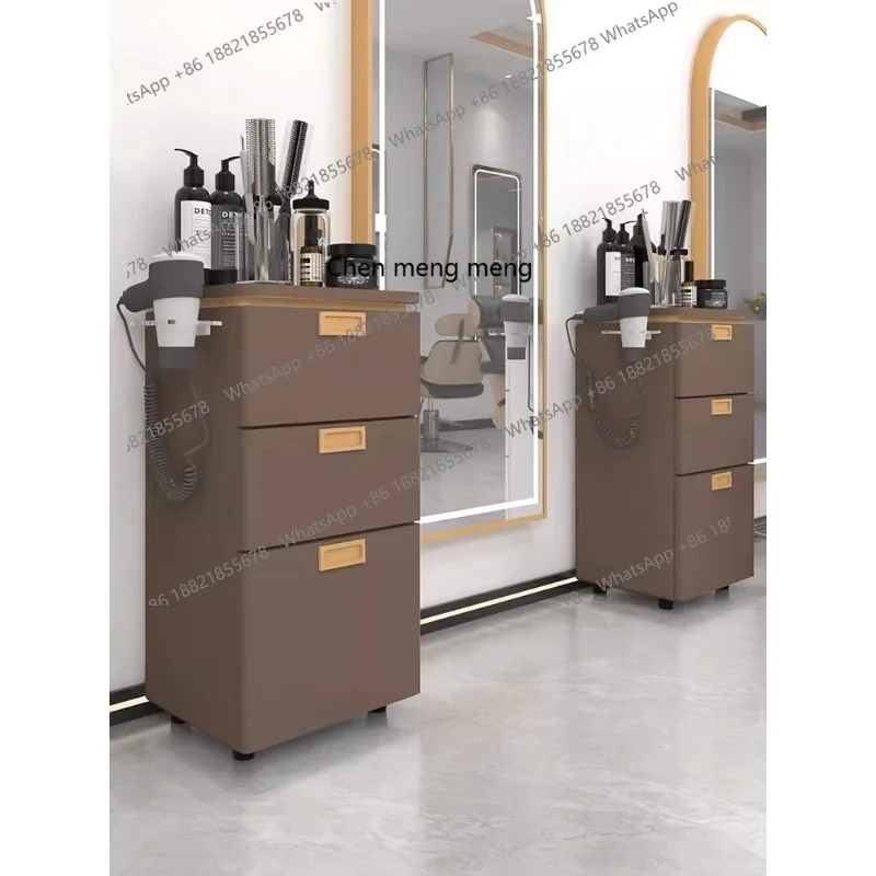 

Tool Desk Storage Storage With Drawer Hair Tool Cabinet Light Luxury Barber Shop Tool Cabinet