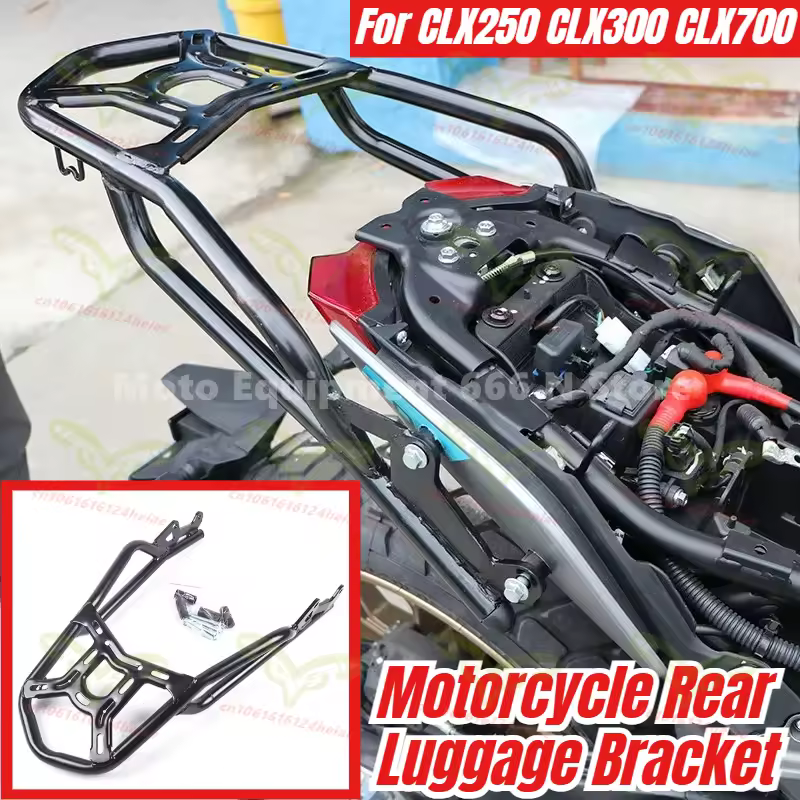 Soporte trasero para equipaje de motocicleta, estante trasero, estante de carga, reposabrazos trasero, soporte para caja trasera para CF CLX250 CLX300 CLX700