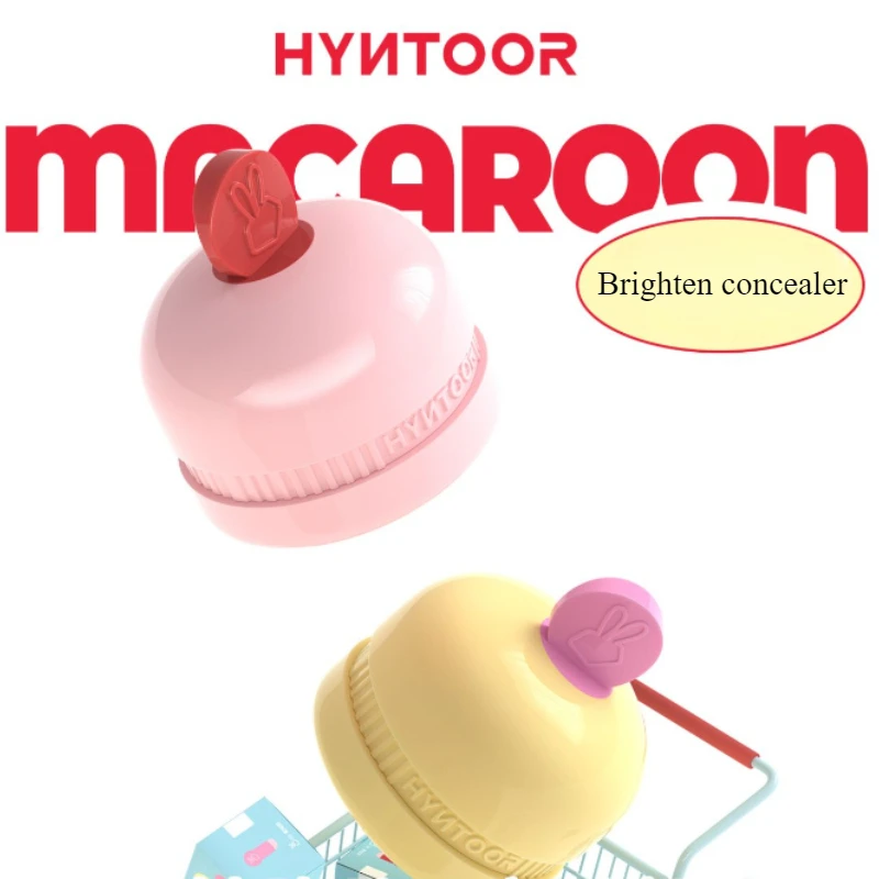 HYNTOOR Black Rabbit Cosmetic Macaron Brighten Cream Black Eye Circles Concealer Highlight Expansion Blusher Moisturizing Makeup