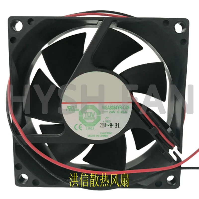 8025 MGA8024YR-025 DC24V 0.26A 8CM Inverter Fan