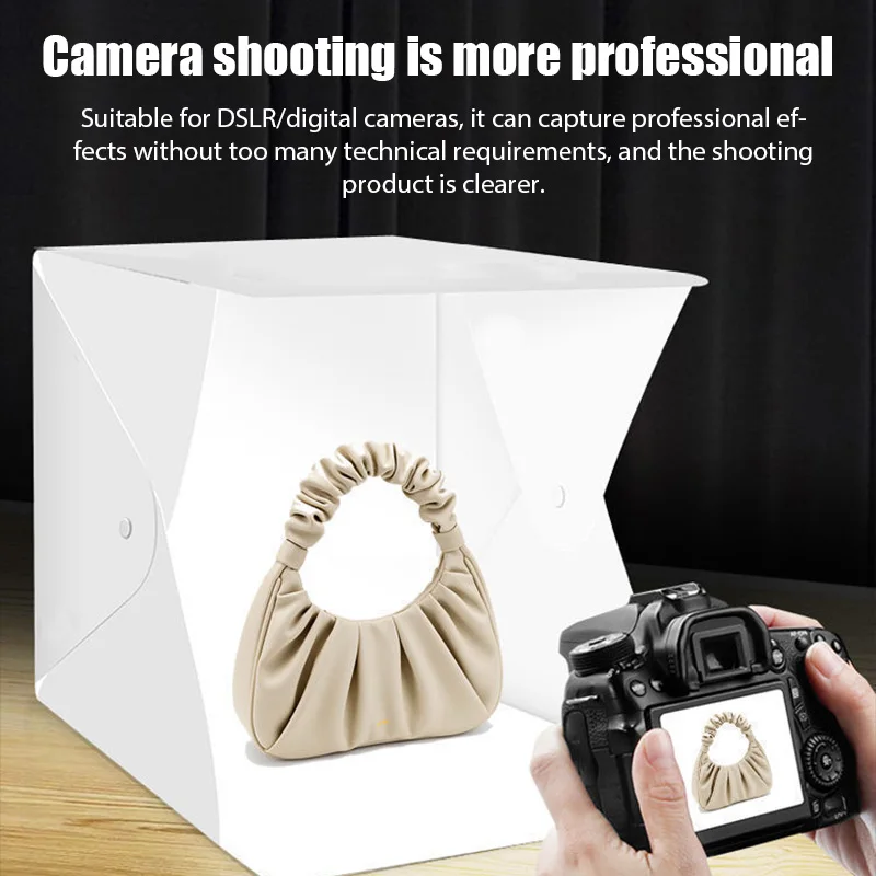 Lightbox Light Box Mini Photo Studio Box 23*22*24cm Photography Box Light Studio Shooting Tent Box Kit Multiple Color Backdrops