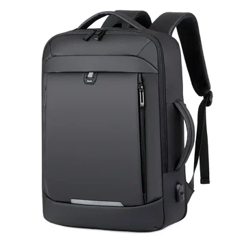 17 Inch Business Laptop Backpack Waterproof Notebook For Men School Book Bag Expandable Mu