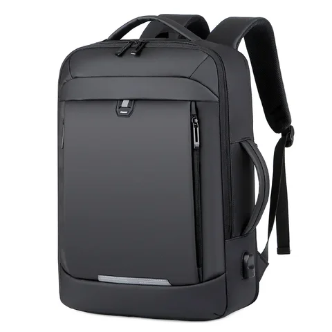 17 Polegada negócios portátil mochila à prova dwaterproof água notebook para homens saco de livro escolar expansível multifuncional carregamento usb homem mochilas