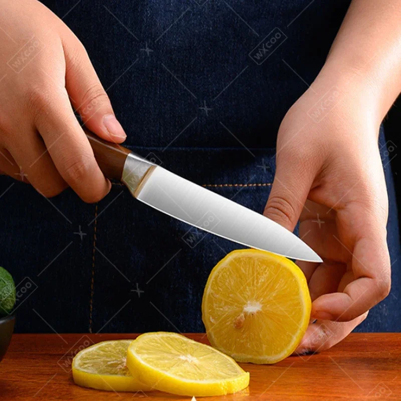 WXCOO noże kuchenne profesjonalny japoński nóż Santoku ze stali nierdzewnej filet rybny krojenie mięsa tasak nóż szefa kuchni gotowanie — zdjęcie 6