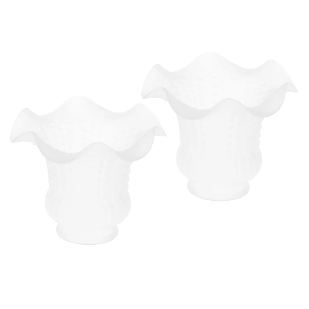 Vidro abajur para cabeceira e teto, lâmpada do quarto, lâmpada do escritório, 2PCs