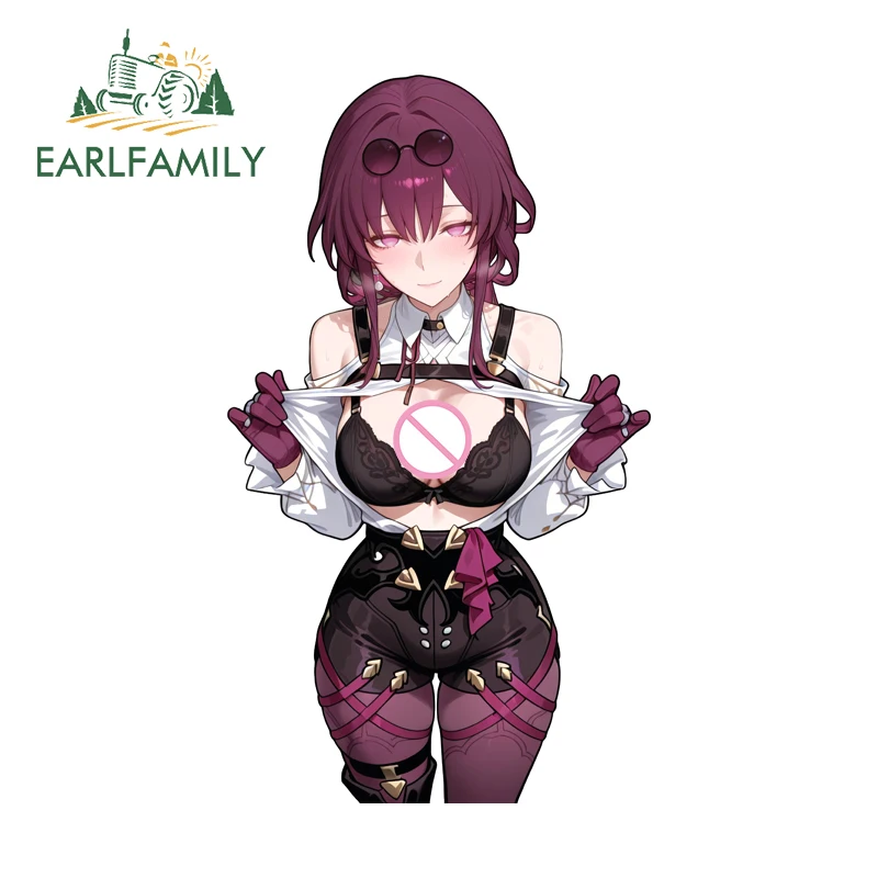 EARLFAMILY Honkai Kafka Waifu Tear Boobs Fine Decal Creative Nsfw Decal Occlusion Scratch Simple Practical Campervan Accessories