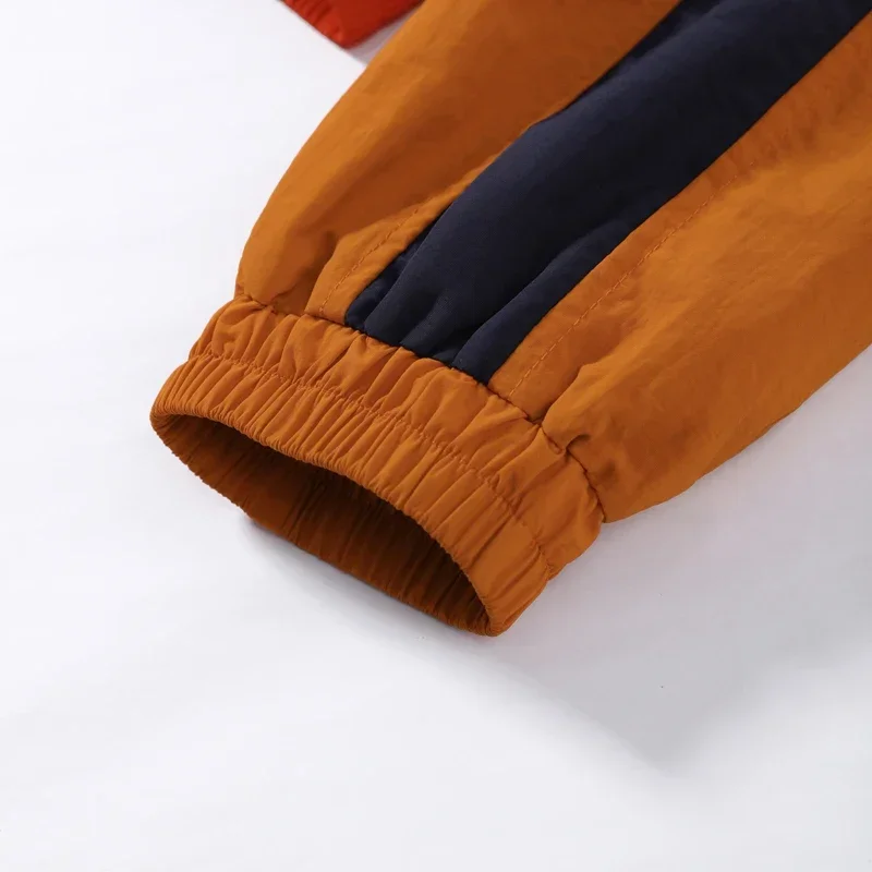 2026 Herbst Damenjacke mit Kontrastfarbenen Langen Ärmeln, Taschen und Knöpfen, Elegantes Damen-Oberteil, Modischer Pendler-Mantel für Frühling – Detail 6