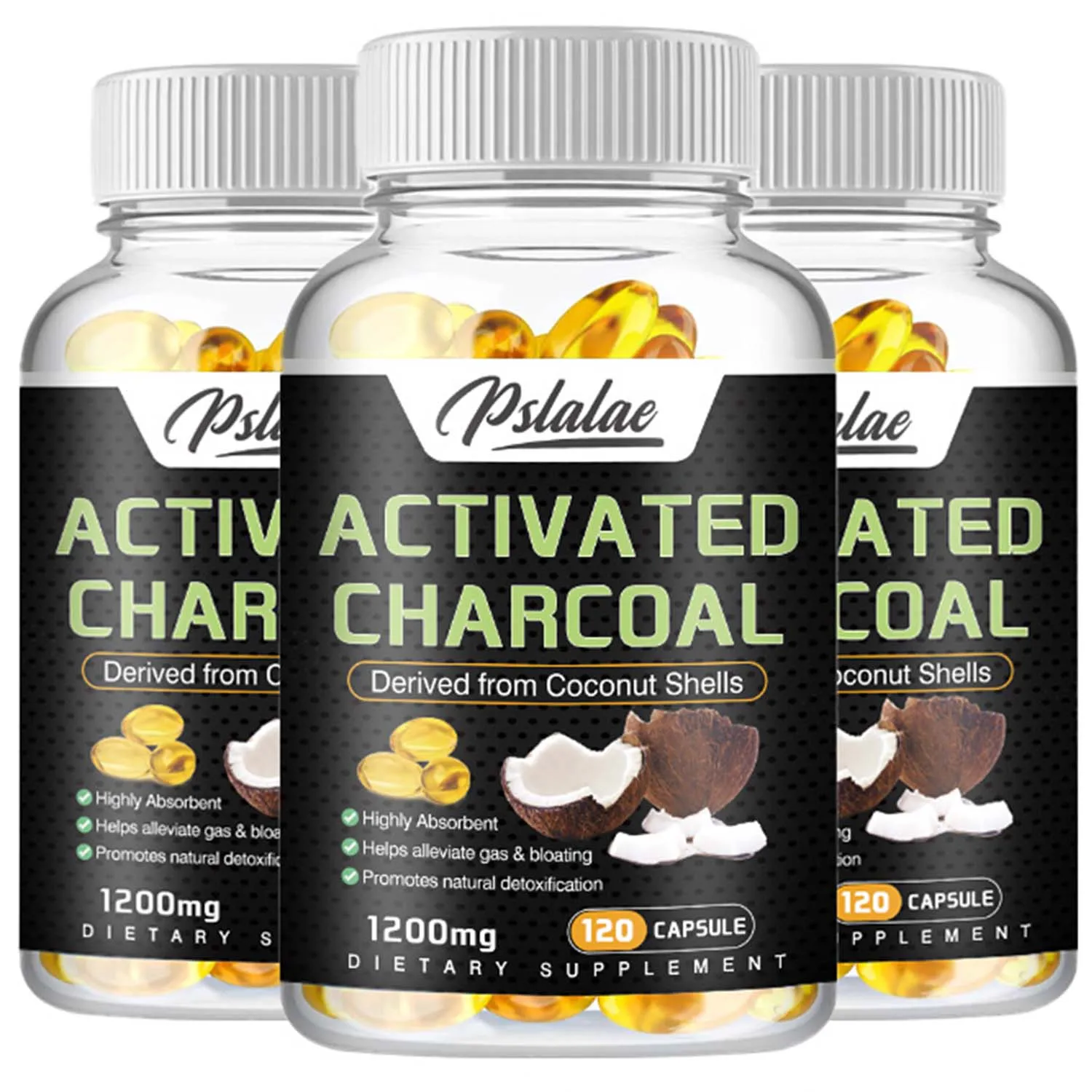 

Activated Charcoal Supplement - Supports Healthy Absorption, Helps Relieve Bloating, and Maintains Regular Bowel Movements