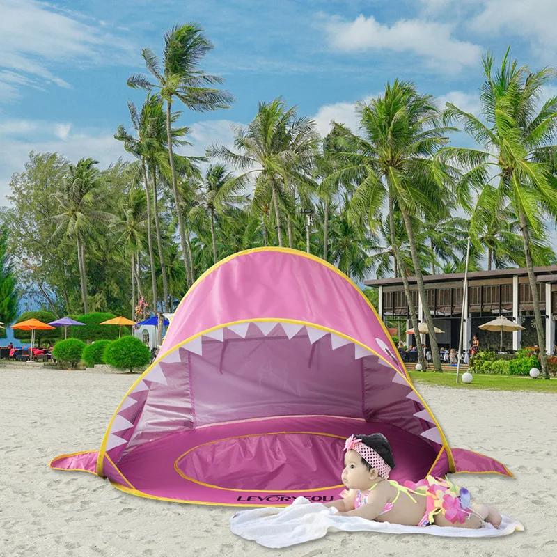 

Children Beach Tent Fully Automatic Two Person Couple Parent-child Game Play Sand Pit Tent House