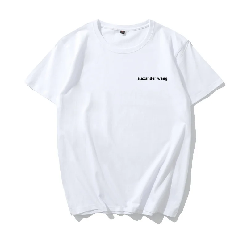 

White Pure Cotton Tirt for Women Chinese Restaurant 4S round Ne ort Sve Cartoon Anime Print Regular Thin