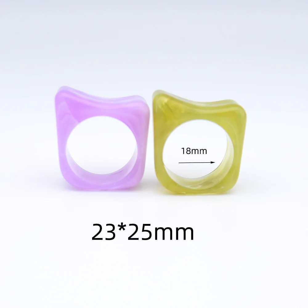 5 Pieces  23 * 25mm  Plastic Ring Closure Ring  DIY Makes Semi-finished Jewelry Rings  Accessories Materials  Acrylic Bead