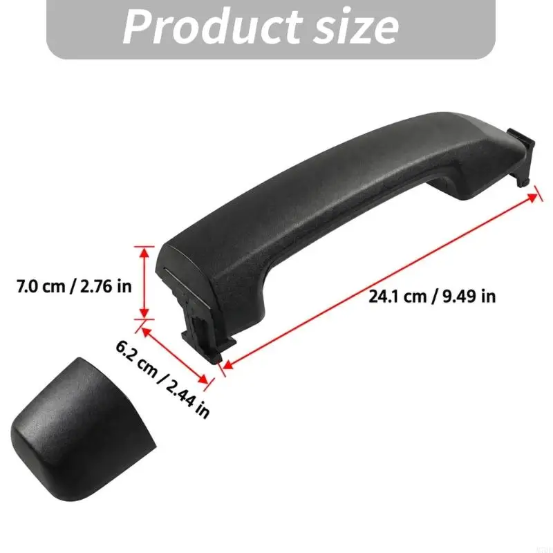 M76E 69217-0C030 69210-0C010 Außentürgriff mit hinteren Befestigungsclips, einfarbig schwarz strukturierter Oberfläche – Detail 6