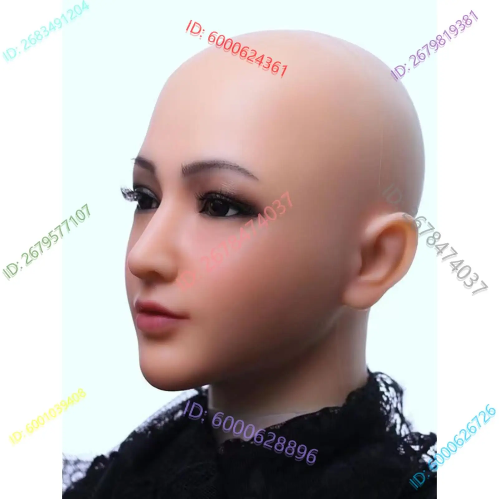 سيليكون امرأة جميلة القبعات COS عبر خلع الملابس ماكياج عكس سلسلة الفيلم والتلفزيون الدعائم الذكور إلى الإناث #4