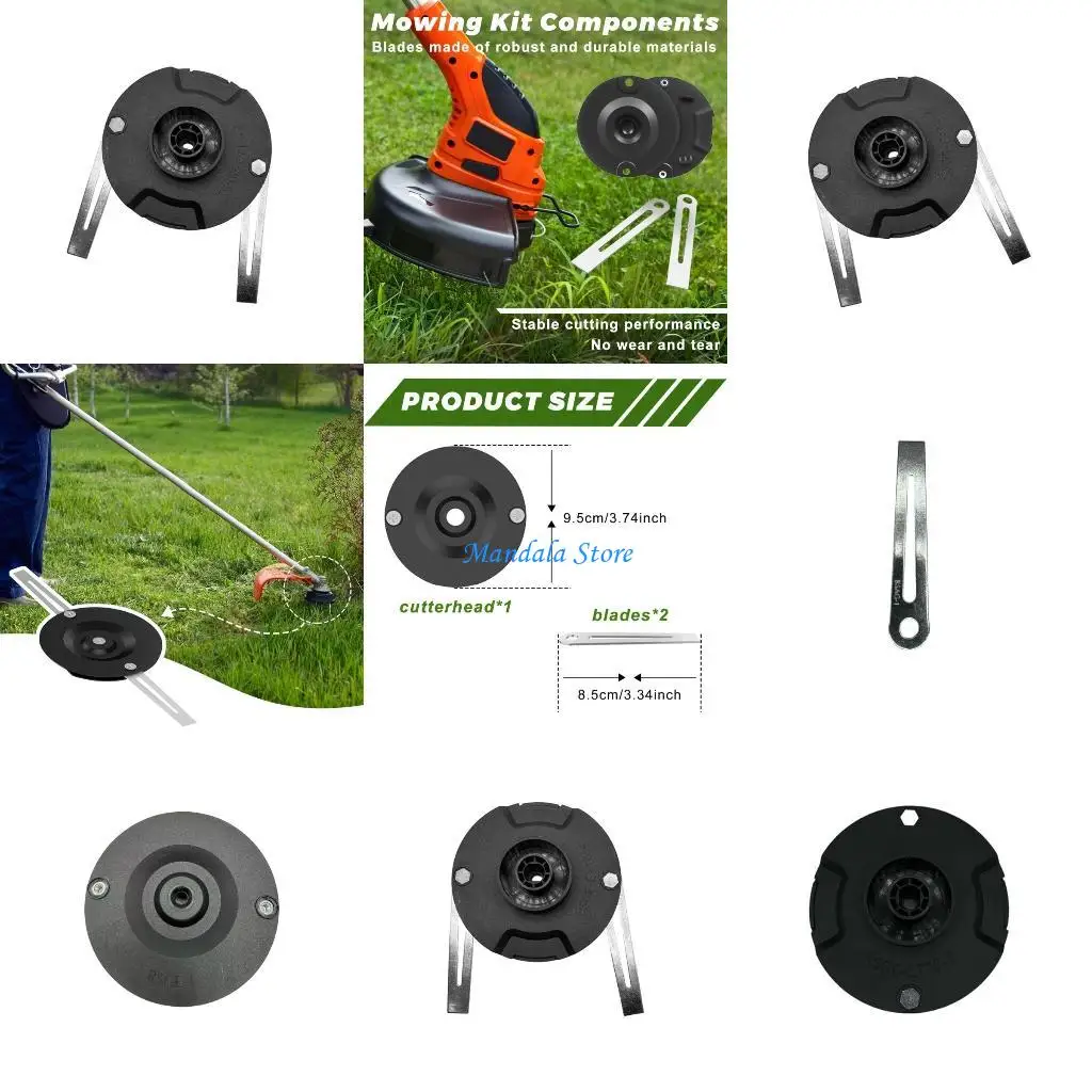 

U2JC Permanent Metal Replacement Sharpeners For Mobile Shears Includes Cutting Disc And Screws For Efficient Yard Maintenance