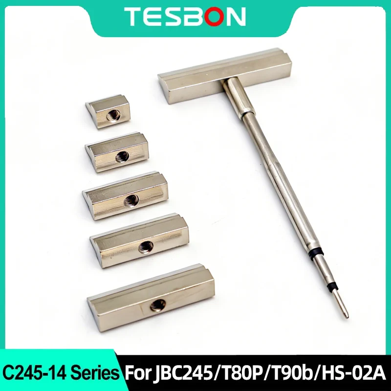 C245 Shovel Spatula T-Shaped Iron Tip, Enlarged Wide Shovel Tip for JBC245/T80P/T90b/HS-02A/936 Soldering Iron Welding