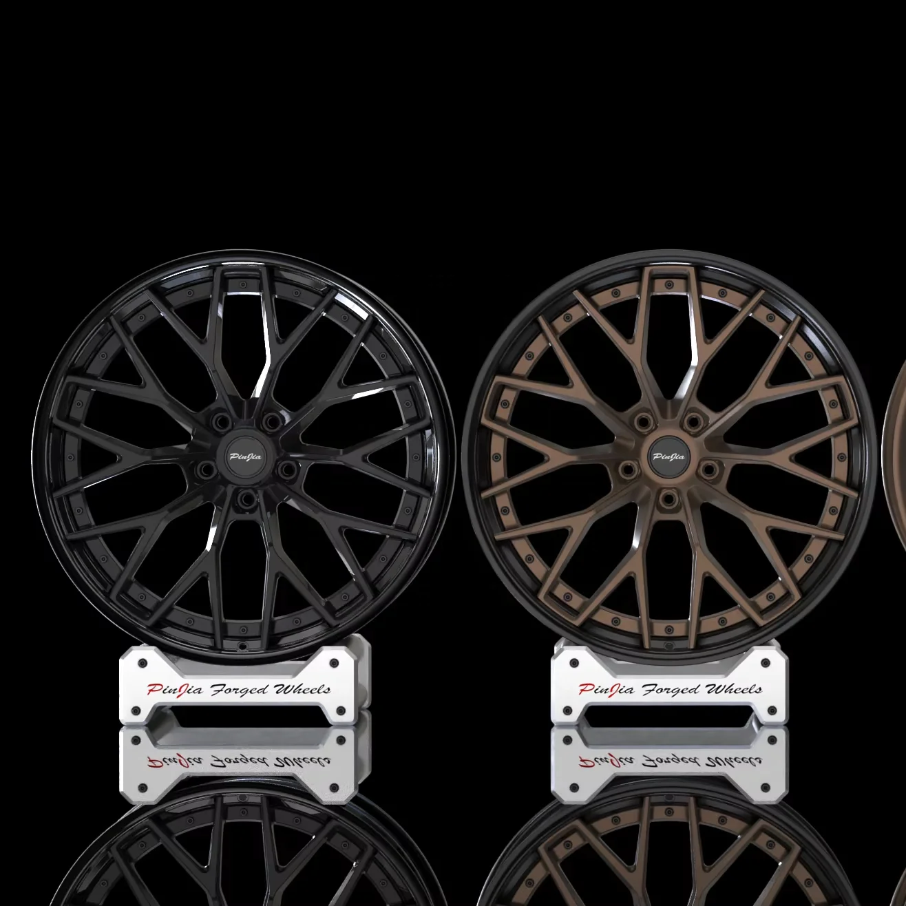 

Pinjia 2 Pieces Concave Aluminum Alloy Forged Car Wheel 18-22inch 5*120 for bmw M3 M4 M5 Car Wheel Hub