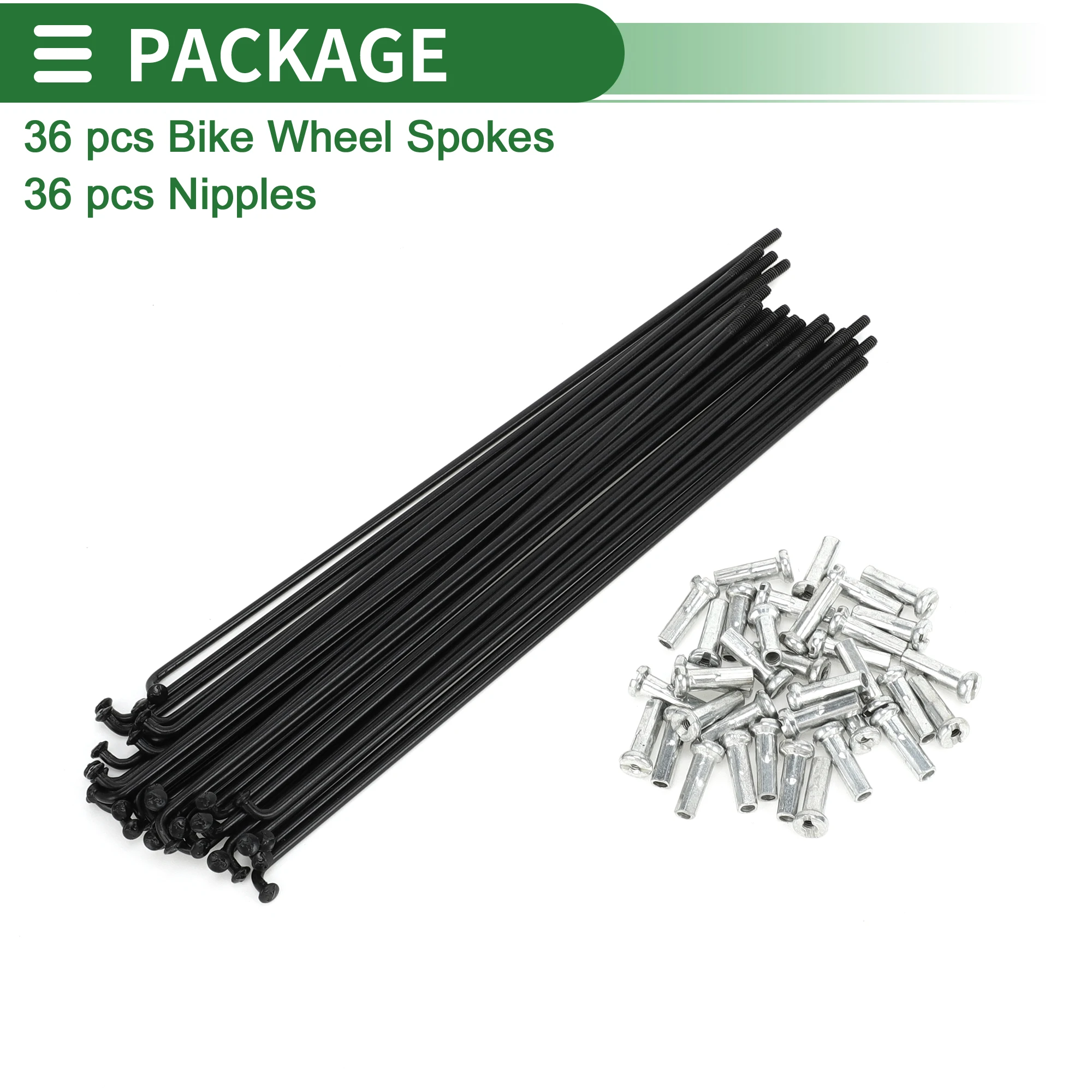 X autohaux jari-jari roda sepeda, jari-jari pit 14G 67mm 72mm 76mm 80mm 83mm 87mm 90mm 94mm 100mm 104mm 107mm baja karbon panjang